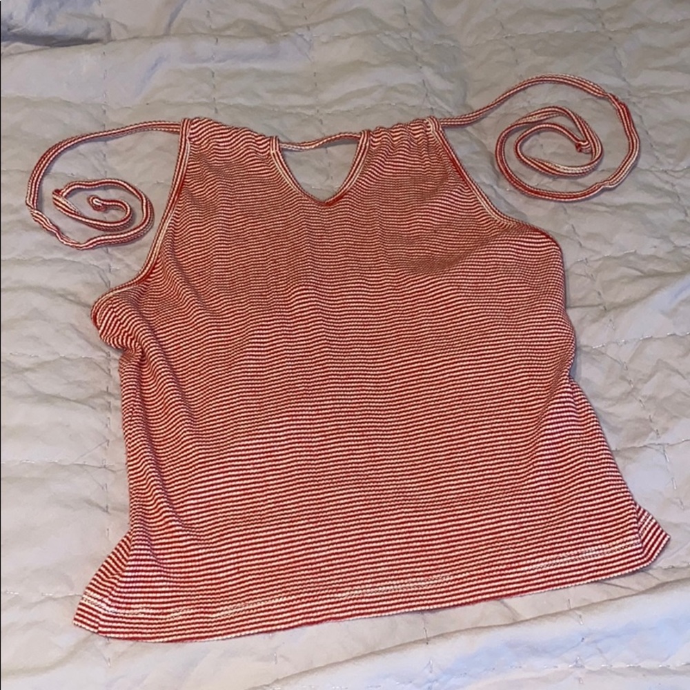 Brandy Melville Stripped Halter Top, “one size”